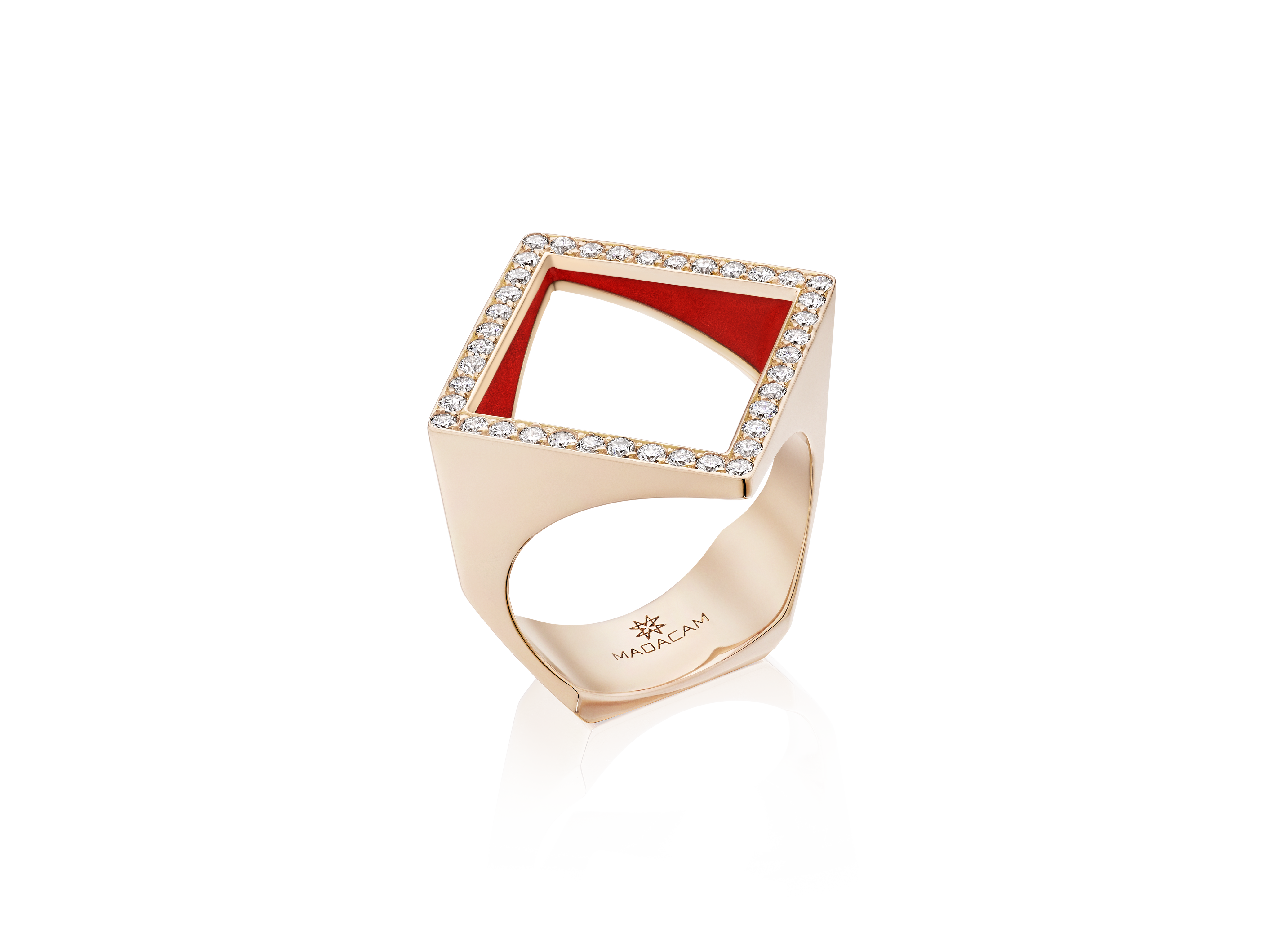 QUADRA Open Enamel Pinky Ring