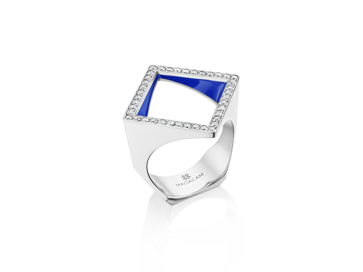QUADRA Open Enamel Pinky Ring
